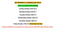OFFICE HOURS for PICK-UP & PAYMENT OPTIONS