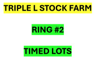 TRIPLE L STOCK FARM Ring 2 (204-482-5155) or (204-485-1627)