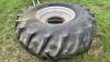 Used Firestone 23.1-30 tire on 12-bolt MF combine rim - 2