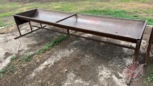 10ft metal trough feeder