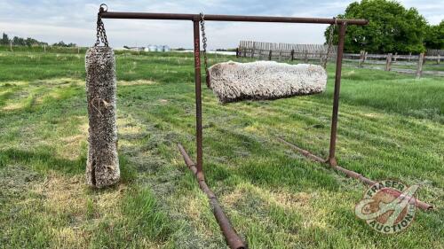 Shop built cattle oiler