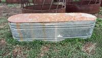 Galvanized water trough