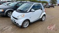 2008 Smart Fortwo Passion, 96,301 kms showing, VIN#WMEEJ31X28K173195, F205 Owner: Joseph G Goodwill, Seller: Fraser Auction__________________________ ***TOD, SAFETY, keys, Manual- office trailer***