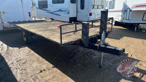 7ftx16ft s/a Homemade trailer, NO TOD - FARM USE ONLY, Seller: Fraser Auction________________________ F198