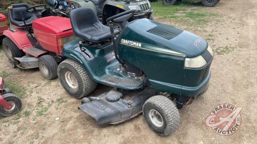 Craftsman Hydro Stat Mower, 46in cut, s/n022299A002163, F199 ***keys - office trailer***