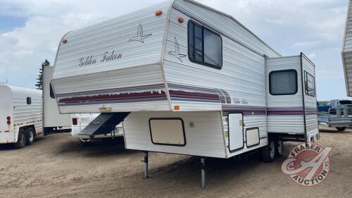 1995 26.5FT Golden Falcon Camper trailer, F197, VIN# 2GRFW25T3SS952618, Owner: Peter S McElroy, Seller: Fraser Auction__________________________, ***TOD, KEYS - office trailer***