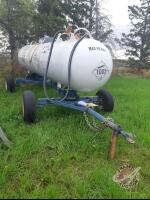 Trinity 1000gal NH3 tank and trailer, s/n 762952, Decomissioned