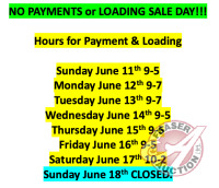 OFFICE HOURS FOR PAYMENTS & PICK-UP