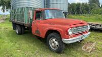 1968 International 1500 s/a Truck, 65,053 miles showing, Vin# 714501C015826, Owner: Richard H English, Seller: Fraser Auction _______________________
