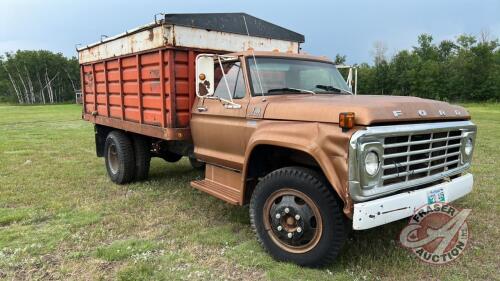 1975 Ford F600 single axle Truck, 50,157 Showing, Vin# F61DCX43566, Owner: Sandra A Unger, Seller: Fraser Auction _________________