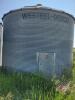 3300 Bushel Westeel Rosco Flat Bottom Bin on Cement w/ Aeration Ducting