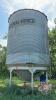 Bin #6 - Approx 2200 Bushel Westeel Rosco Bin on Peloquin Hopper Cone, 3hp 1ph Grain Guard aeration fan