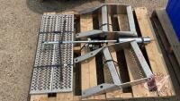 Skid of Peterbilt Steps and pogo stick, H31