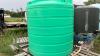 Approx 1750 Gallon Green Poly Tank w/ 2in Valve - 2