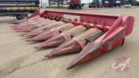 MF 1183 25' 8 Row Corn Header with NH TX66 Mount, H35, S/N 2739120271