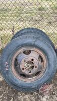 Used 7.50-20 Tires on Rims, H54