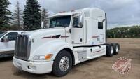 2012 Peterbilt 386 Highway Tractor, H44, 1,869,757km showing, VIN#1XPHDP8X9CD158687, SAFETIED, Owner: Vandaele Logistics Ltd Seller: Fraser Auction: _________________________***TOD,Safety & Keys in Office Trailer***