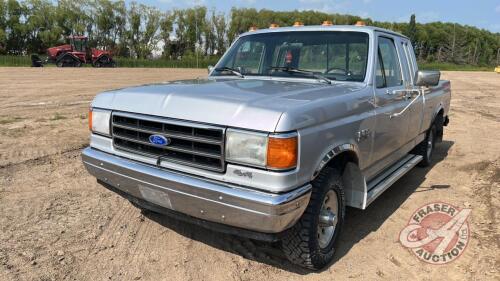 1989 Ford F150 Lariat, H69, VIN#1FTEX14N6KKA85754, 227, 247km showing Owner: Shawn D VanDamme Seller: Fraser Auction ____________________ *** Keys & TOD in office trailer***