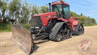 CaseIH STX 440 Quad trac Tractor w/ 14' WBM 6Way Dozer Blade, H58, 8680 hours showing, s/n JFF0097989 ***Keys in Office Trailer***