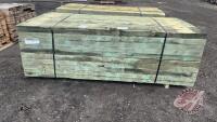 3x12x8 Green Treated Rough Lumber CCA, H43