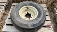 Used Good Year Implement 12.5L-15FI Tire on 8 Bolt Rim, H46