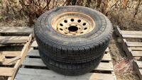 Used Carlisle ST235/80R16 on Rims, H46