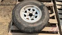 Used Blacklion LT 235/75R15 on Rim, H46