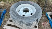 Used Michelin 445/50R22.5 on Rim, H46