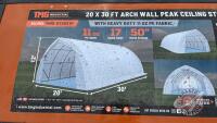 TMG-ST2031P - 20ft x 30ft Arch Wall Peak Ceiling Storage Shelter, H67