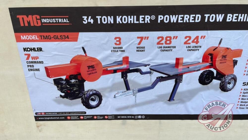 34 ton deals log splitter