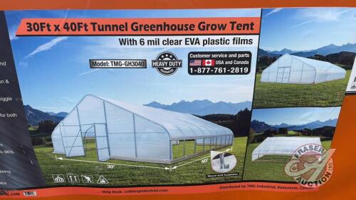 TMG-GH3040 - 30ft x 40ft Tunnel Greenhouse Grow Tent, H67