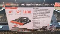 TMG-SLP75 - 72in Skid Steer Hyd Land Plane, H67