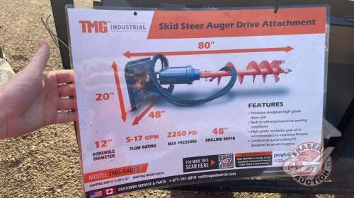 TMG-SAG12 - Skid Steer Auger Drive Attachment, H67