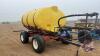 1000 Gal Poly Water tank on 4 Wheel Wagon, H97 - 2