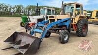 Case 1070 2WD Tractor, H72, 85HP, 0250hr showing, s/n 8711089, *** Keys in Office Trailer ***