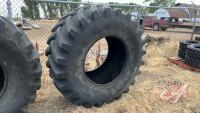 Used Firestone 30.5-32 23 degree Super All traction tire w/ patches, H75