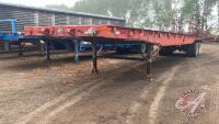 1969 Fruehauf 38' Flatdeck Trailer, H94, VIN#M1L118480, Owner: Murray J Richardson, Seller: Fraser Auction___________________ ***TOD in Office Trailer***