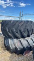 Used 30.5L-32 Combine Tires on NH Rims, H116