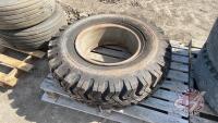 Used 10.00-20 Tire on Split Rims, H115