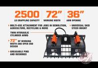 TMG-SG72 - 72in Skid Steer Skeleton Grapple, H67