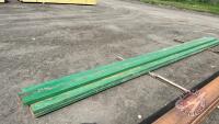 2" x 8 1/2" X 19' Rectangular Tube (Green), H46