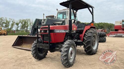 CaseIH 275 Tractor, H146, s/n 11741511, 2634hrs, ***Keys in office trailer***