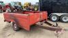 1/2 Ton Truck box Homemade trailer, H138 ***NO TOD*** ***Auth form in Office Trailer*** - 2