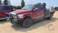 2006 Dodge Ram 3500 Quad Cab, H175, 344,481 showing, VIN#3D7MX48C56G151946, Owner: 5352909 Manitoba Limited, Seller: Fraser Auction__________________ *** Keys & TOD in Office Trailer ***