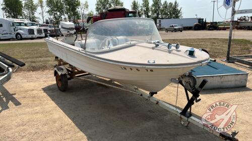 14ft Starcraft Boat w/ 1976 Homemade Utility Trailer, H179 ***Keys & TOD in Office Trailer*** PST #357140-8