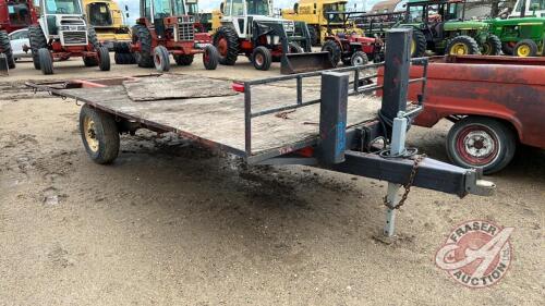 7ftx16ft s/a Homemade trailer, NO TOD - FARM USE ONLY, Seller: Fraser Auction________________________ H218