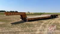 48ft Danen Tri-axle double drop LowBoy equipment trailer VIN# 2A9TLE9J3JE040007 Owner: ________________________________________, Seller: Fraser Auction _______________________________________