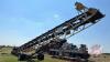 60ft x 30in Radial Stacker conveyor with pivoting axle - 12