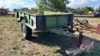 9ft S/A 1.5 ton Cap Army Surplus Utility Trailer, DOES NOT sell with a MPI TOD