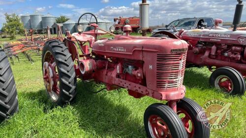 Farmall H Tractor, 26hp, s/n 164088 (NOT RUNNING)